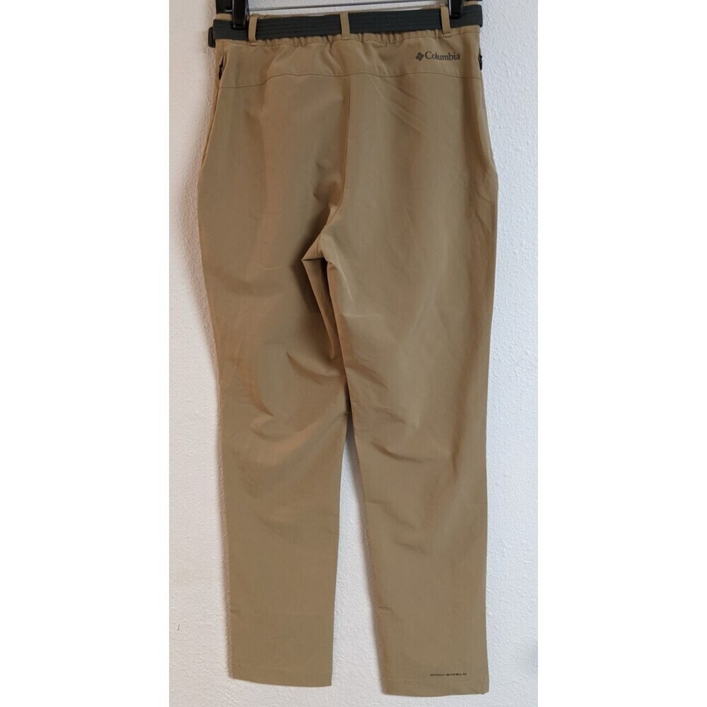 NEW~Kid's COLUMBIA OMNI-SHIELD Nylon Stretch Khaki Belted Long Pants Youths LG - Picture 5 of 13